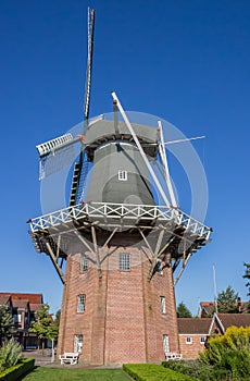 Windmill Meyers MÃ¼hle in the historical center of Papenburg