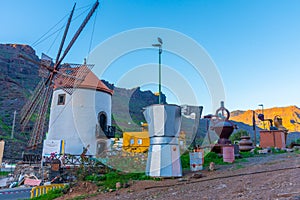 Windmill at Mogan, Gran Canaria, Canary Islands, Spain photo