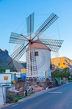 Windmill at Mogan, Gran Canaria, Canary Islands, Spain photo