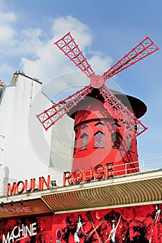 Windmill on the Moulin Rouge, Paris