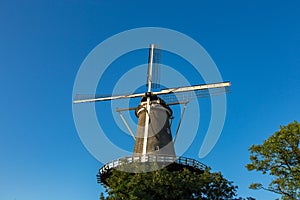 Windmill museum de Valk in Leiden.