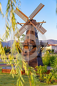 Windmill in the national park, fethiye