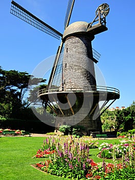 The windmill near Golden Gate Park in San Francisco