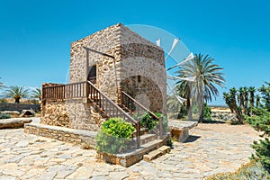 Windmill near the monastery Toplou, Crete