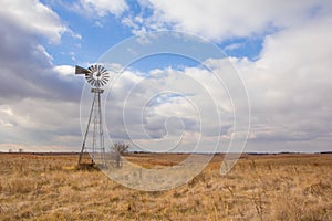 A Windmill in a Nebraska Pasture