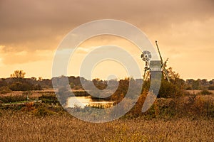 Windmill next to the River Ant, Norfolk