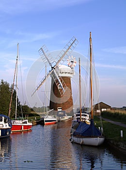 Windmill on the Norfolk Broads photo