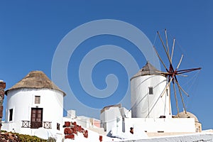 Windmill in Oia, Santorini, Cycladic islands