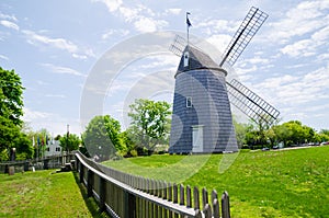 Windmill in one of the towns on Long Island, New York.