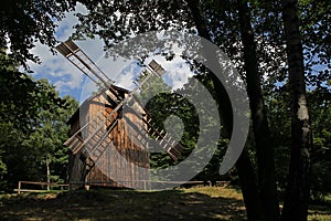 Windmill in open air museum, Roznov pod Radhostem, Czechia
