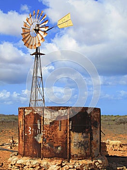 Windmill in the Outback, Australia