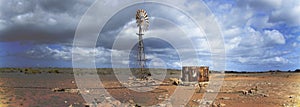 Windmill, Outback, Australia photo