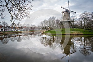 A windmill outside the city of Middelburg in the Netherlands.