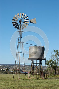 Windmill in paddock