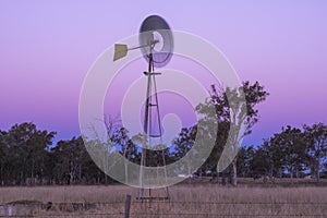 Windmill in a paddock