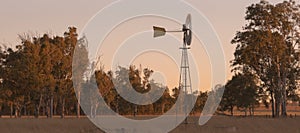 Windmill in a paddock