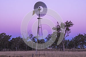 Windmill in a paddock
