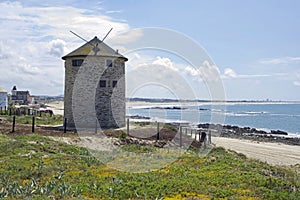 The windmill in Parque Natural do Litoral photo