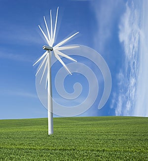 Windmill power generator.