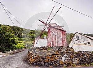 Windmill on Sao Jorge Island, Azores
