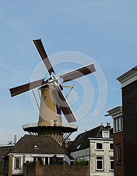 A windmill in Schiedam-Holland photo