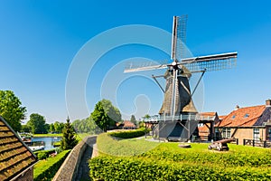 Windmill in Sloten Netherlands