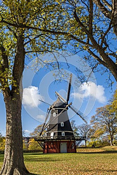 The windmill at the star-shaped 17th century Kastellet military fortress