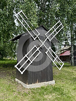 windmill in summer