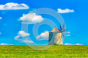 Windmill in the sunhine