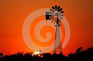 Windmill at Sunset