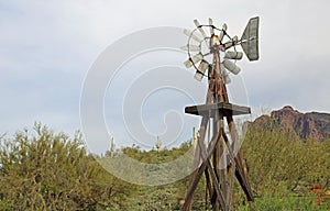 Windmill in Superstition Mountain Museum