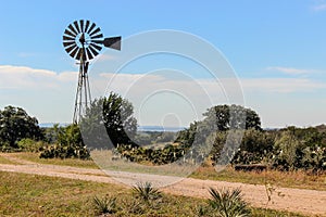 Windmill in the Texas Hill Country