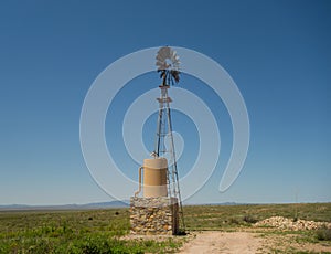 A windmill used to generate power in new mexico