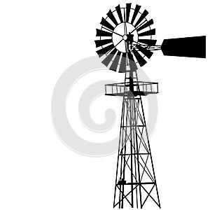 Windmill vector illustration by crafteroks