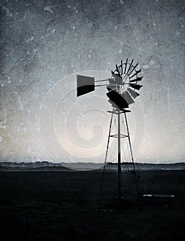 Windmill water pump photo