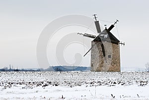 Windmill in winter