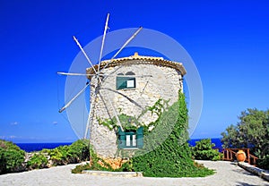 Windmill on Zakynthos island