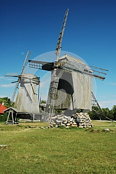 Windmills in Angla photo