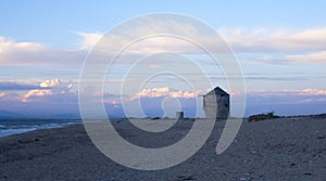 Windmills on the beach