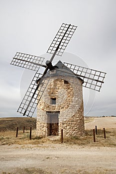 Windmills at Belmonte, Cuenca, Spain photo