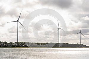 Windmills at the botlek. Rozenburg. Netherlands. June 6, 2025