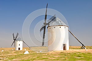 Windmills in Campo de Criptana (Spain) photo