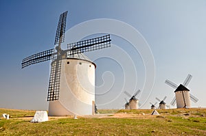 Windmills in Campo de Criptana (Spain)