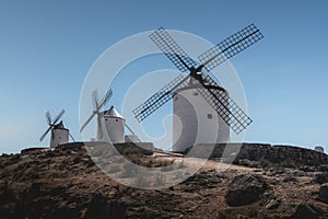 Windmills at Cerro Calderico - Consuegra, Castilla-La Mancha, Spain photo