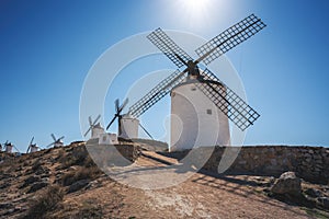 Windmills at Cerro Calderico - Consuegra, Castilla-La Mancha, Spain photo