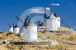 windmills, Consuegra, Castile-La Mancha, Spain