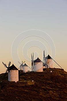 windmills, Consuegra, Castile-La Mancha, Spain