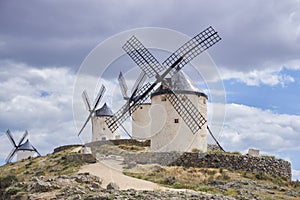 Windmills in Consuegra, Ciudad Real. Spain