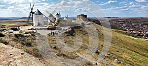 Windmills in Consuegra. Spain