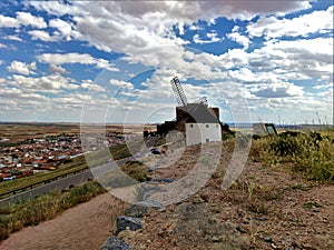 Windmills in Consuegra. Spain